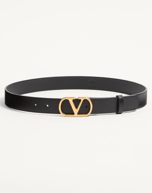 VLOGO SIGNATURE BELT IN SHINY CALFSKIN 30 MM Product Image