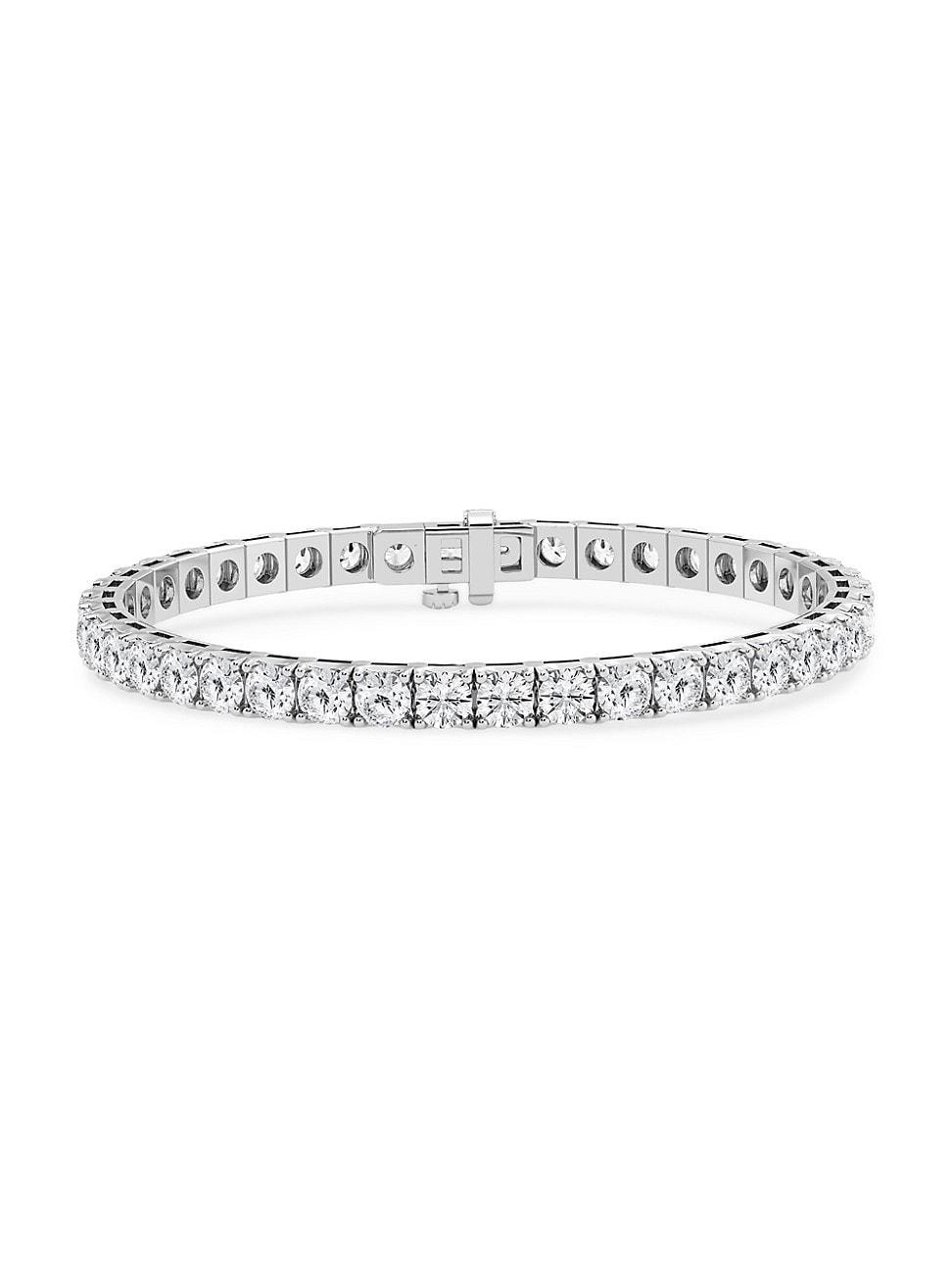 Womens 14K White Gold & Round Lab-Grown Diamond Tennis Bracelet/1.00-10.00 TCW Product Image