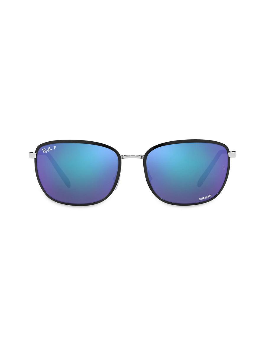 Womens RB3705 Chromance 60MM Square Sunglasses Product Image
