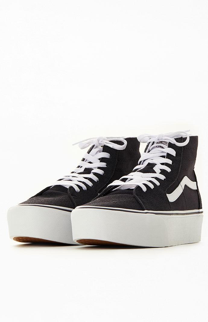 Vans Black Sk8-Hi Tapered Platform Sneakers Product Image