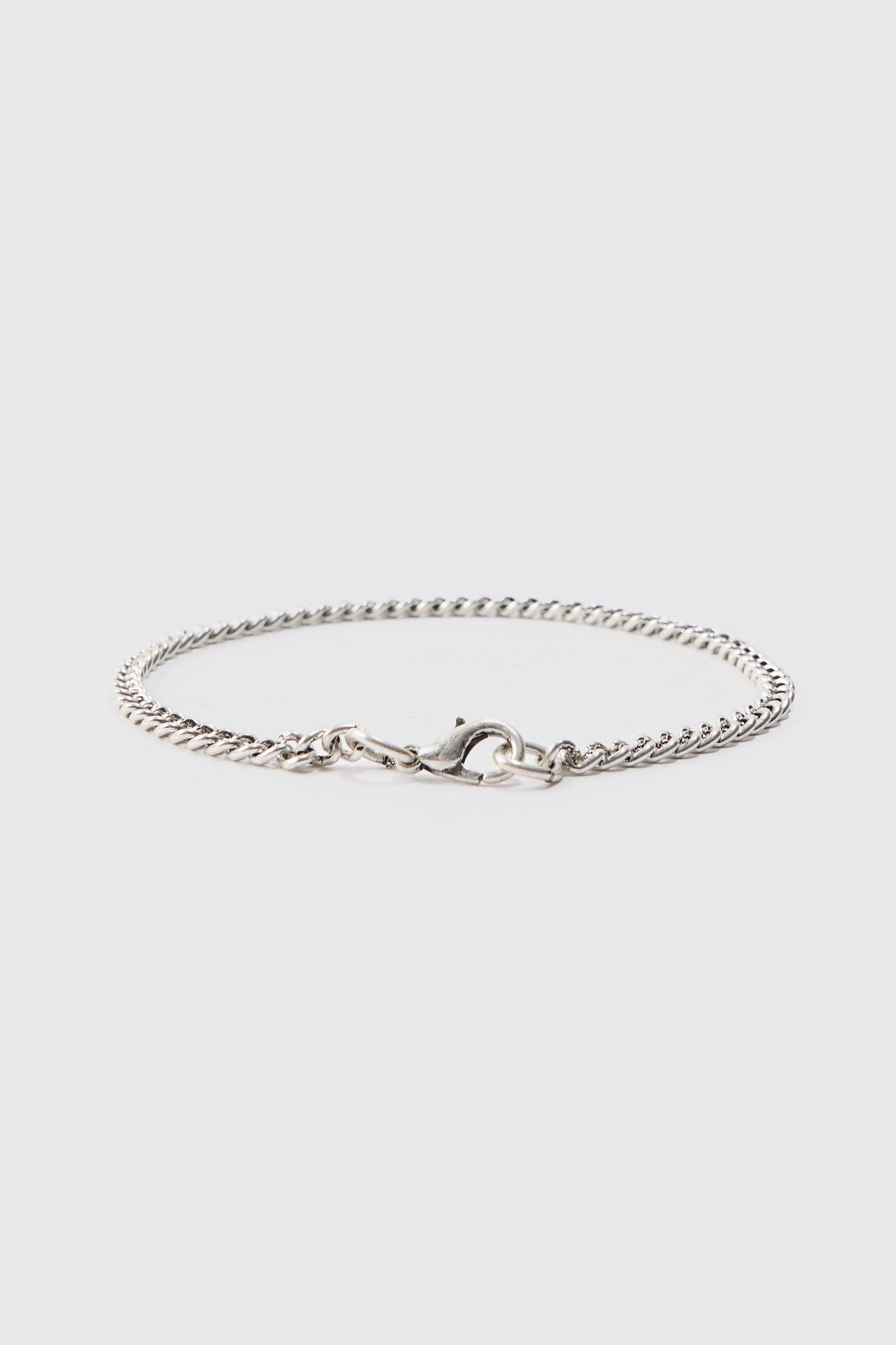 4 Pack Bead And Chain Bracelets | boohooMAN USA Product Image