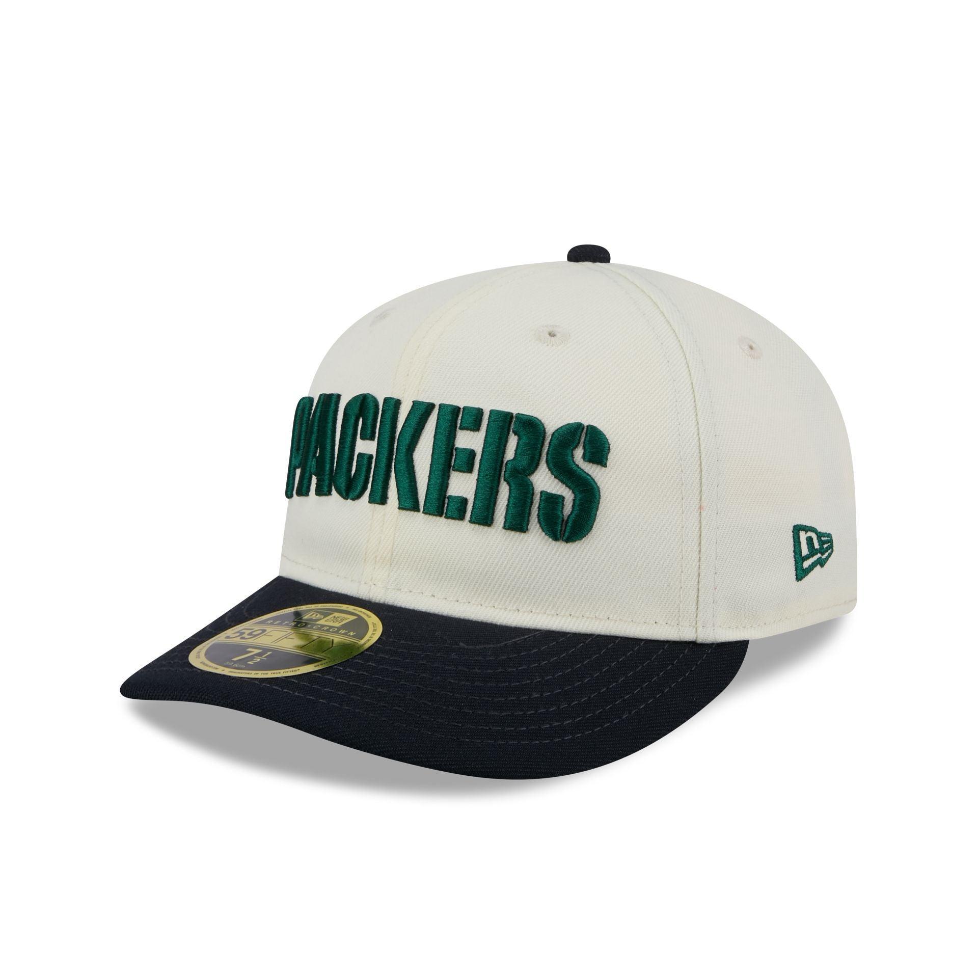 Green Bay Packers Forest Visor Retro Crown 59FIFTY Fitted Hat Male Product Image