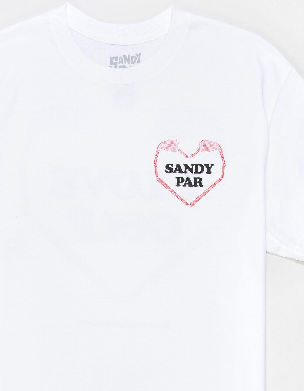 SANDY PAR I Love Golf Mens Tee - WHITE Product Image