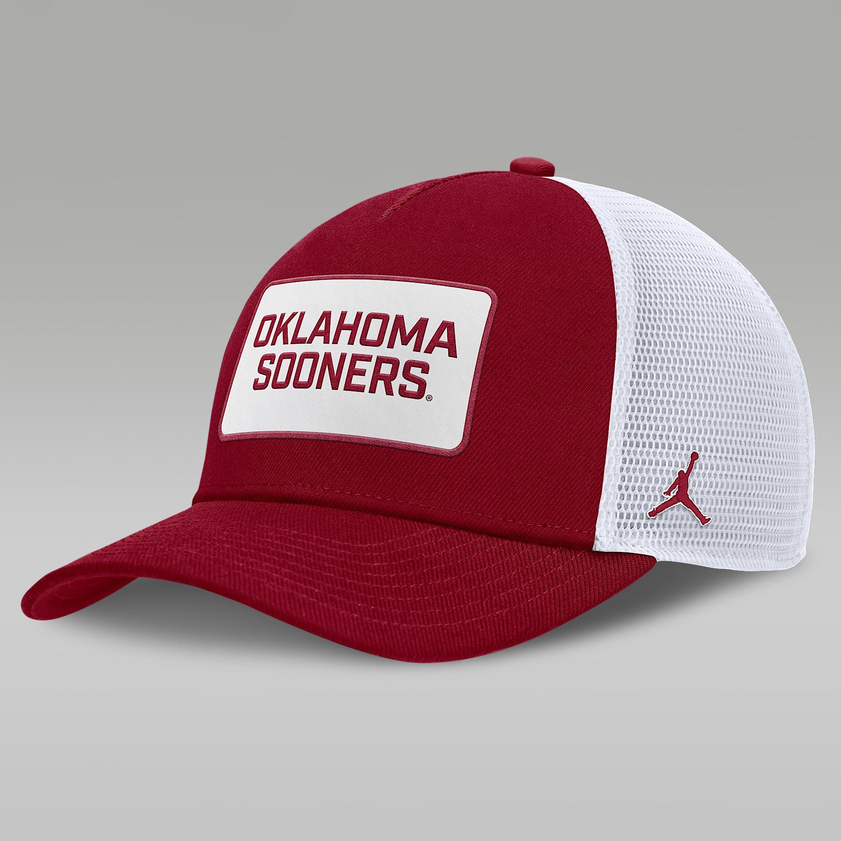 Oklahoma On-Field Rise Men's Nike Jordan Brand College Trucker Adjustable Hat Product Image
