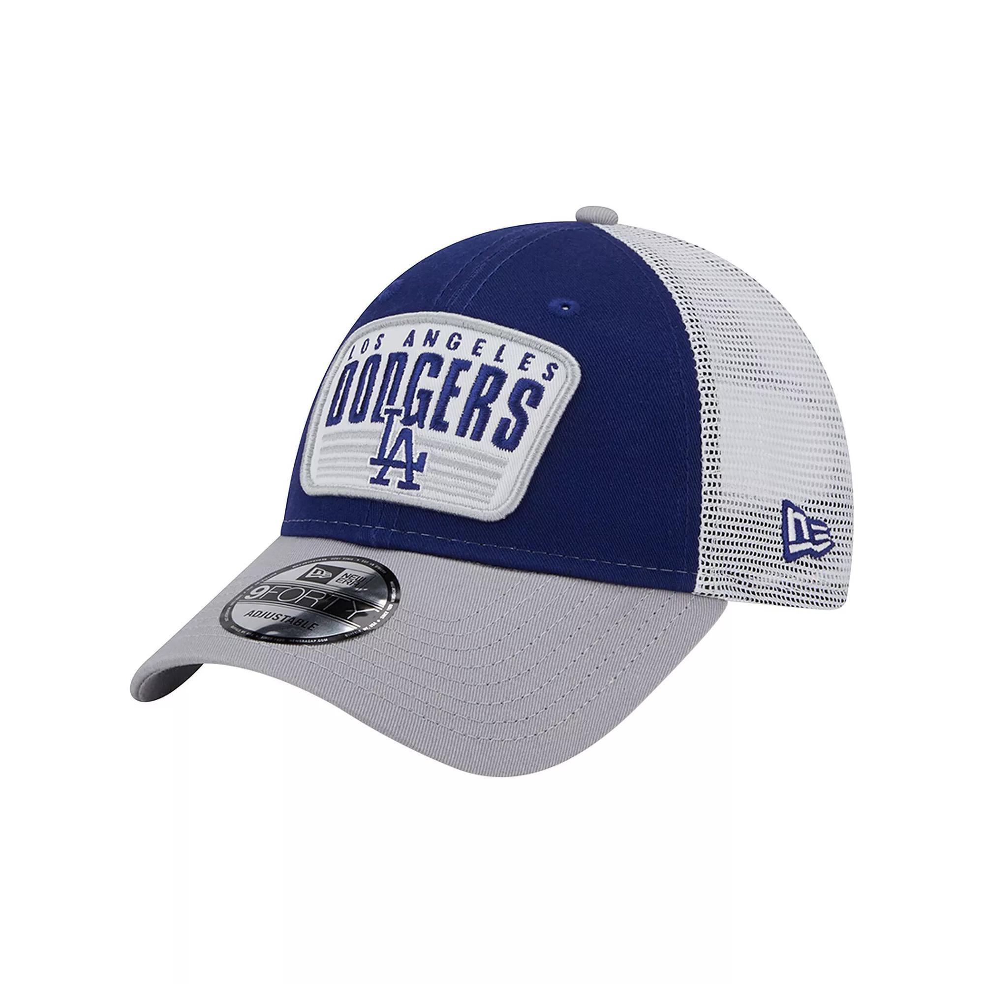 Mens New Era Royal Los Angeles Dodgers Two-Tone Patch 9FORTY Snapback Hat Product Image
