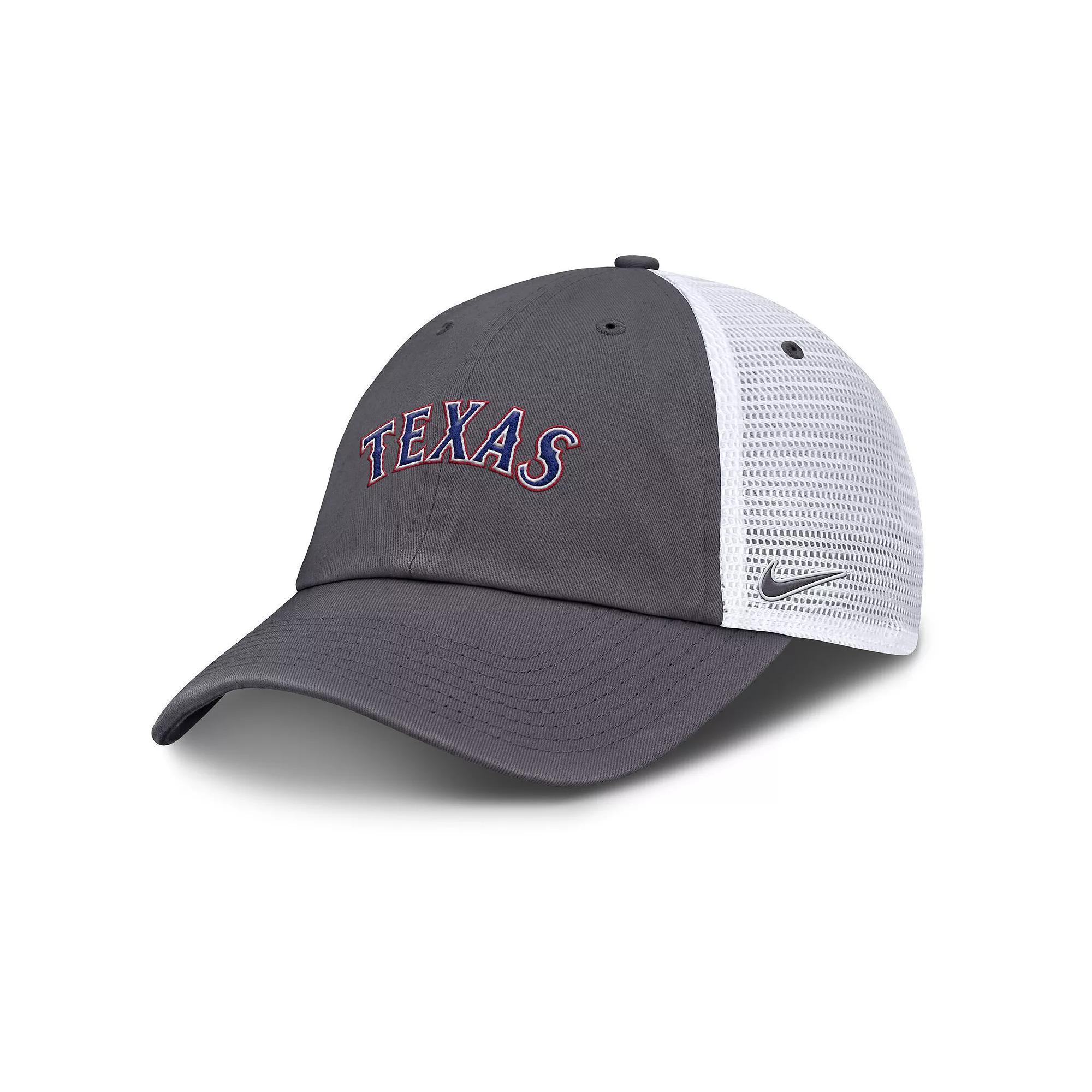 Men's Nike Gray Arizona Diamondbacks Wordmark Club Adjustable Trucker Hat, Size: Medium/Large, Grey Product Image