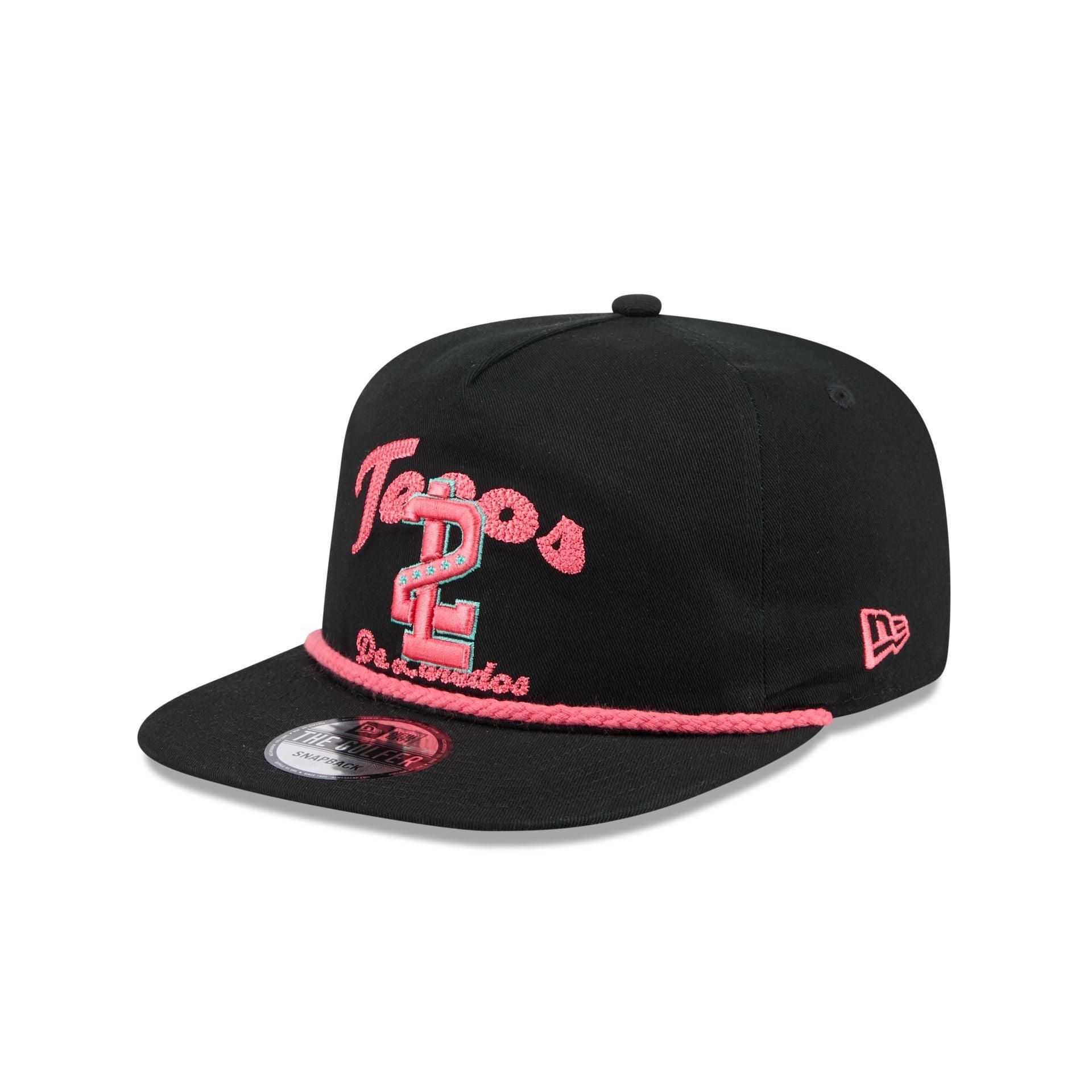 Tecolotes de los Dos Laredos Two-Tone Black Golfer Hat Male Product Image