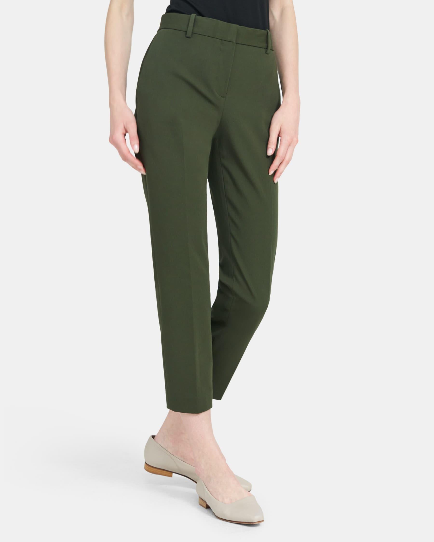 Slim Cropped Pant in Stretch Cotton Twill Product Image