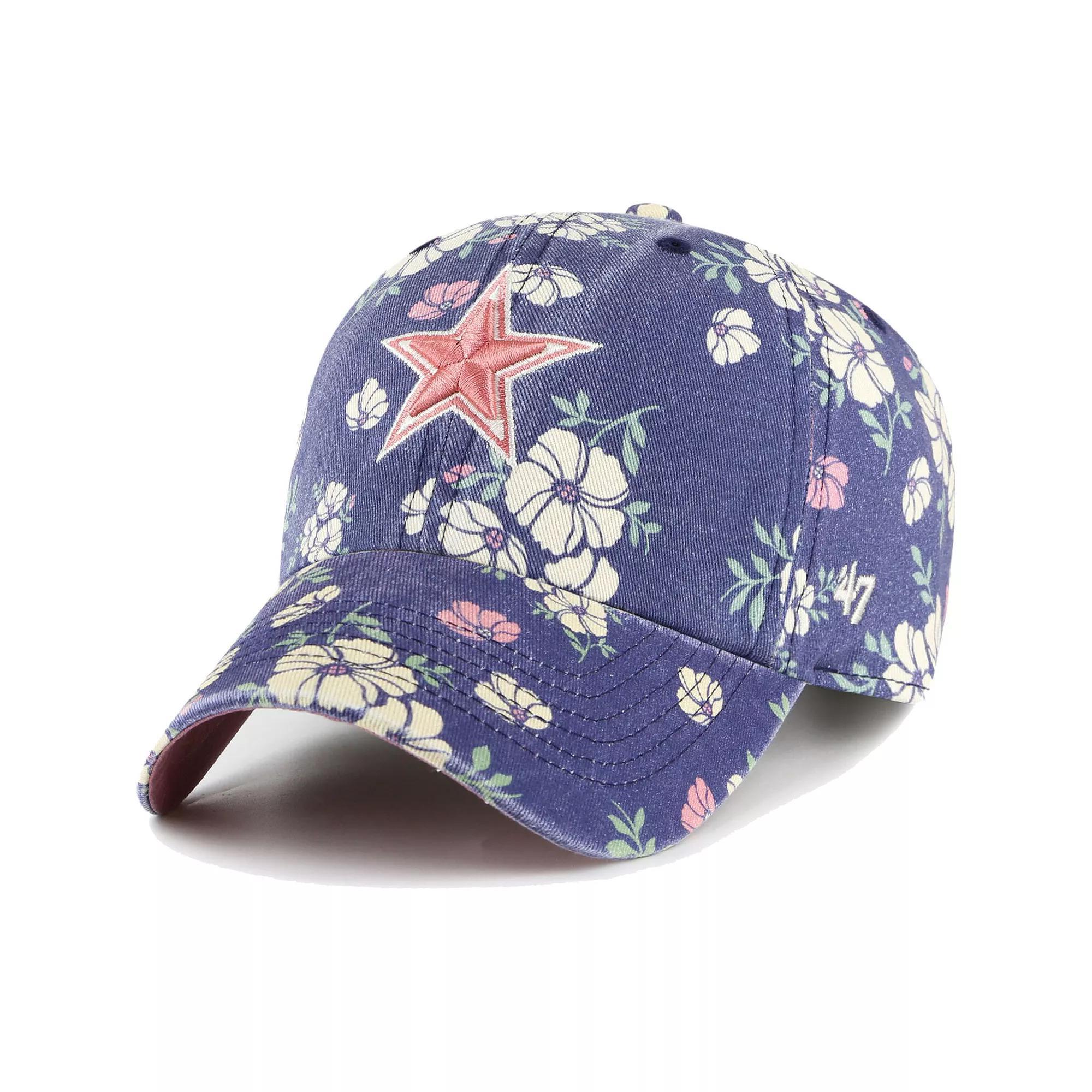 Women's '47  Navy Dallas Cowboys Primrose Clean Up Adjustable Hat, Blue Product Image