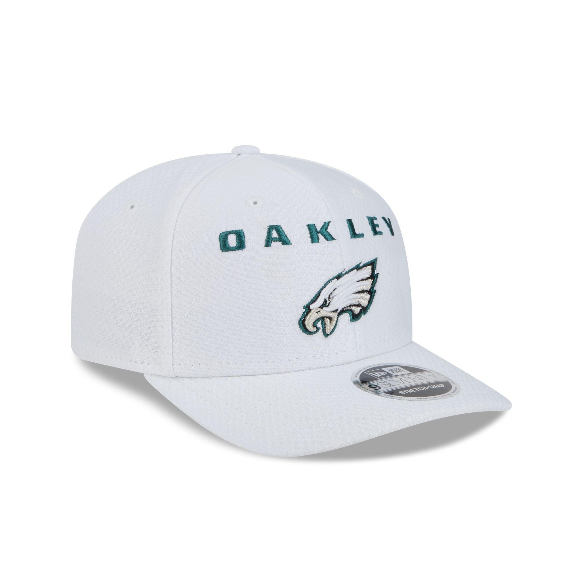 Oakley x Philadelphia Eagles White 9SEVENTY Stretch-Snap Hat Male Product Image