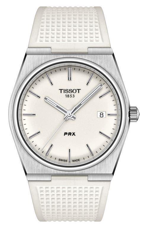 Tissot Mens Prx Automatic Stainless Steel Tonneau Bracelet Watch Product Image