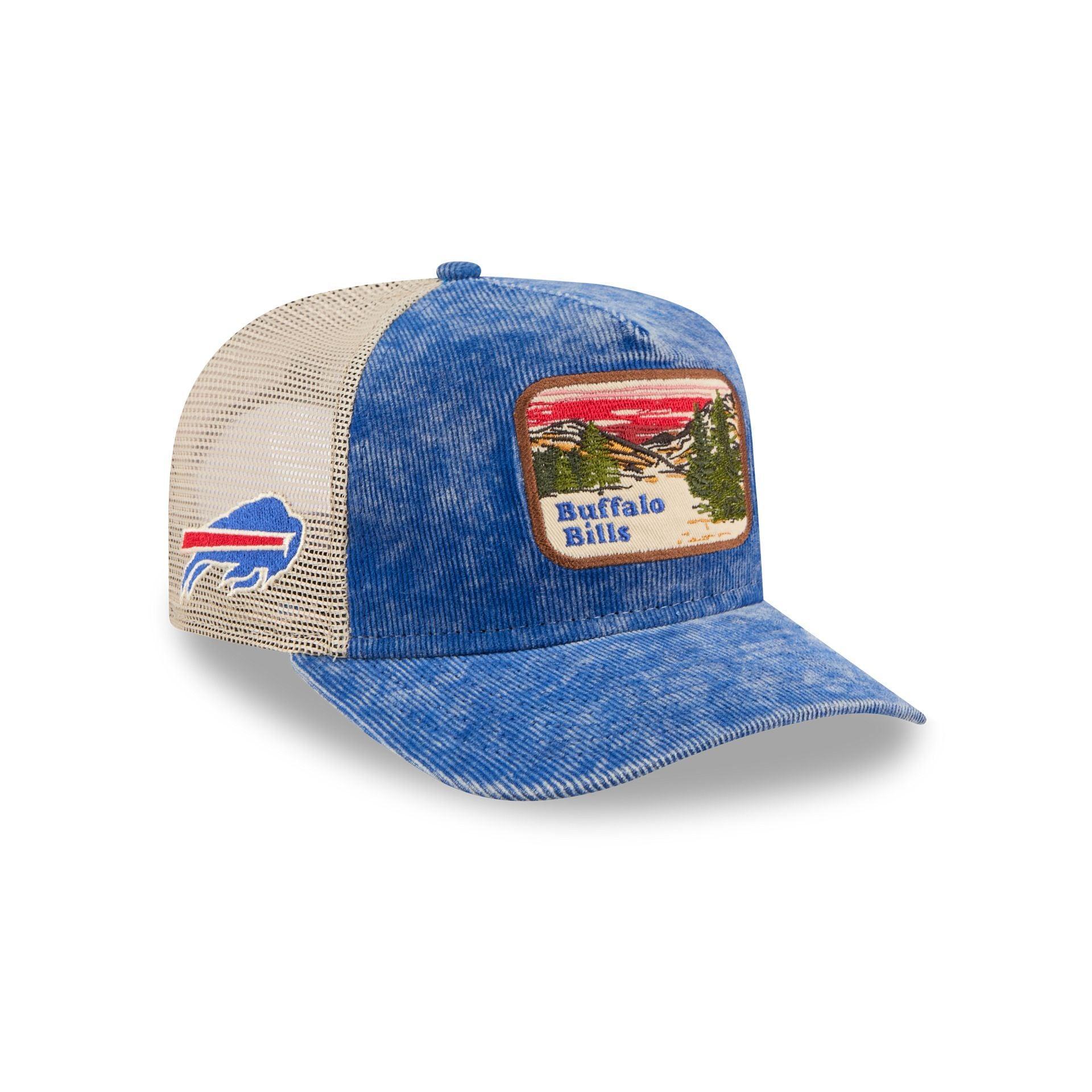 Buffalo Bills Vintage Landscape 9FIFTY A-Frame Trucker Hat Male Product Image