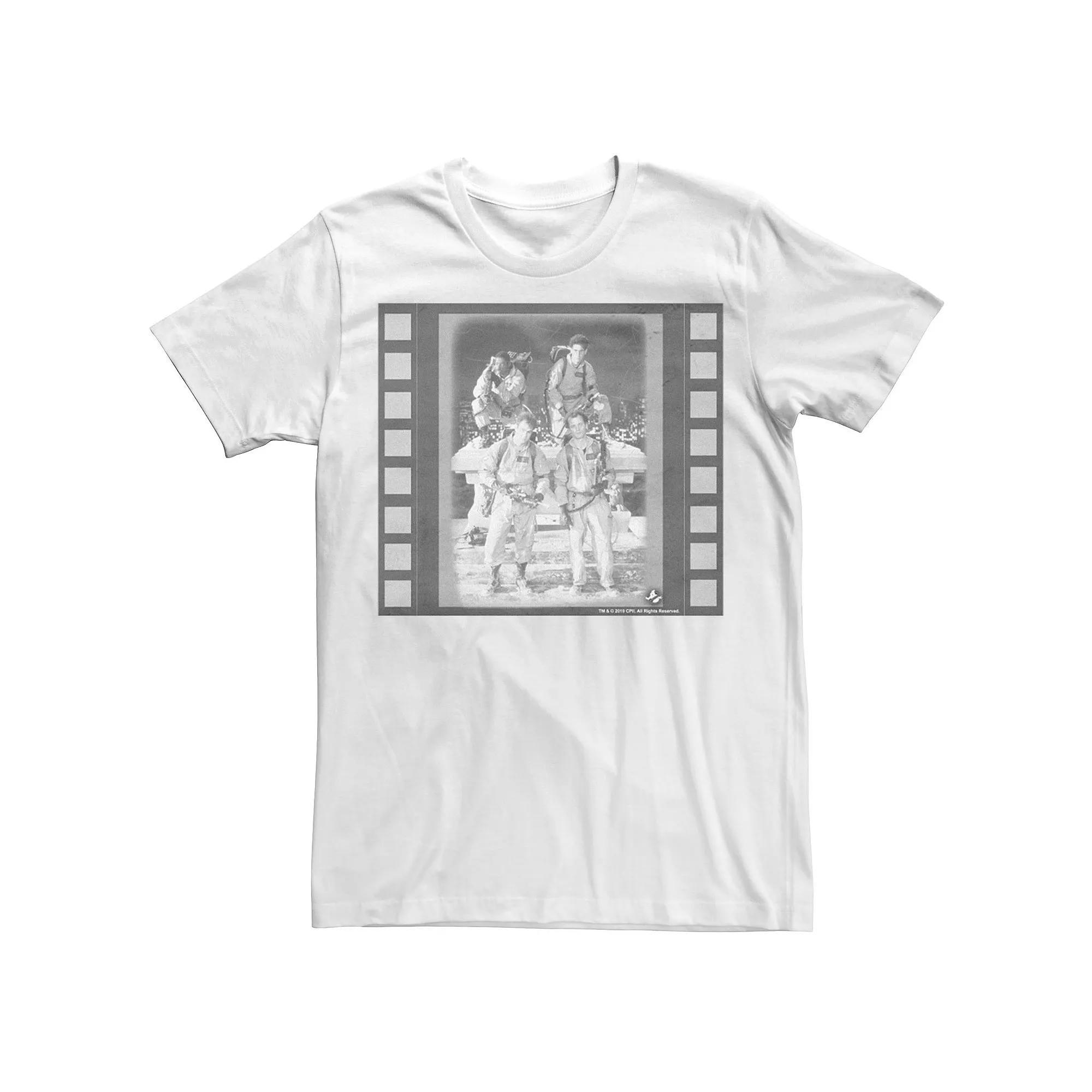 Big & Tall Ghostbusters Group Shot Vintage Film Poster Tee, Men's, Size: XLT, White Product Image