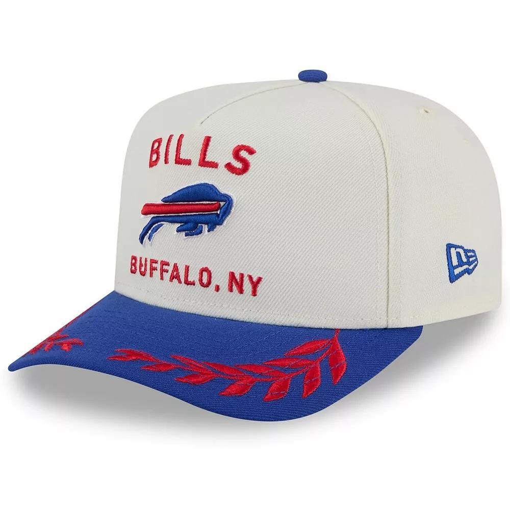 Men's New Era  Cream/Royal Buffalo Bills 2025 NFL Draft A-Frame 9FIFTY Snapback Hat, Beige Product Image