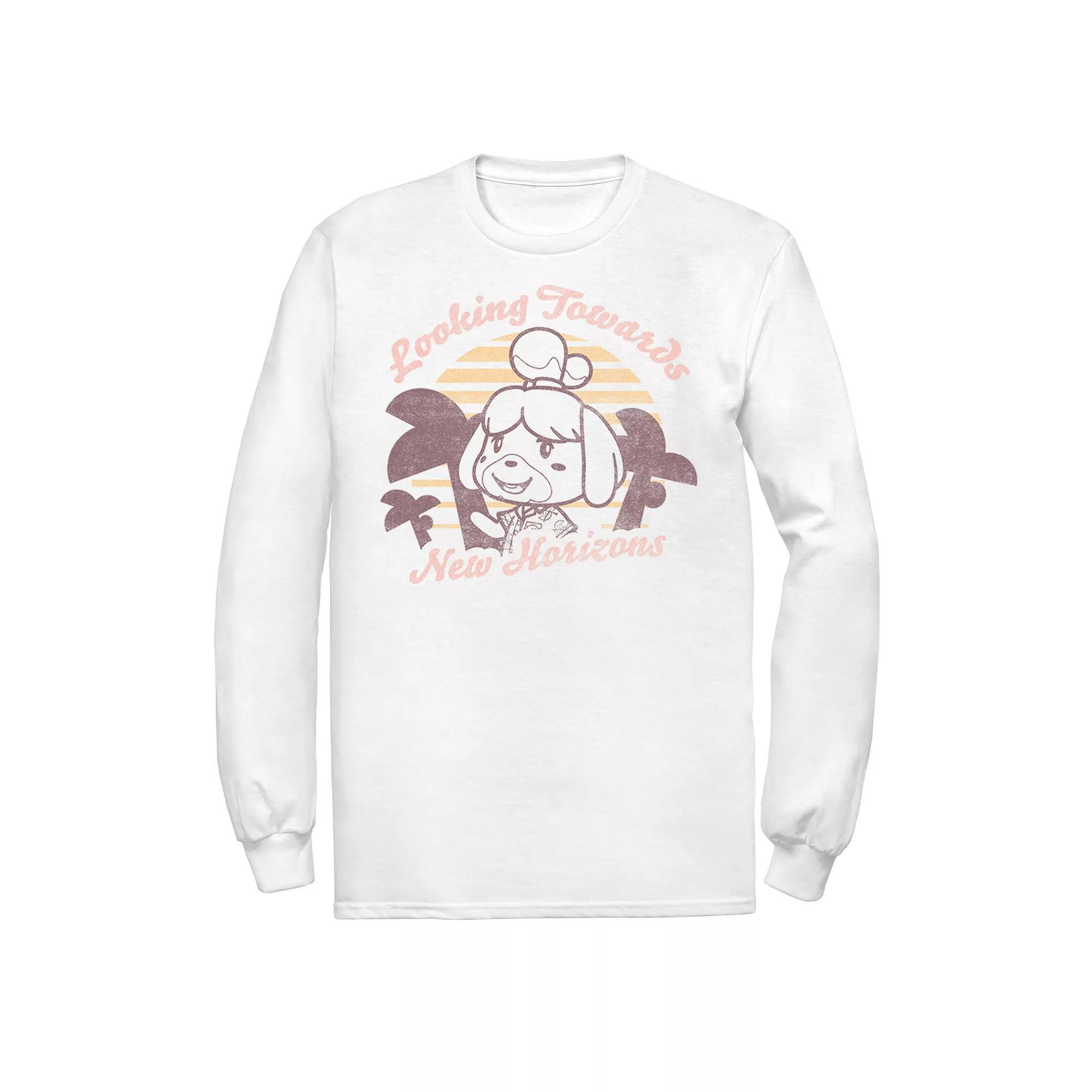 Men's Animal Crossing: New Horizons Isabelle Sunset Tee, Size: XXL, White Product Image