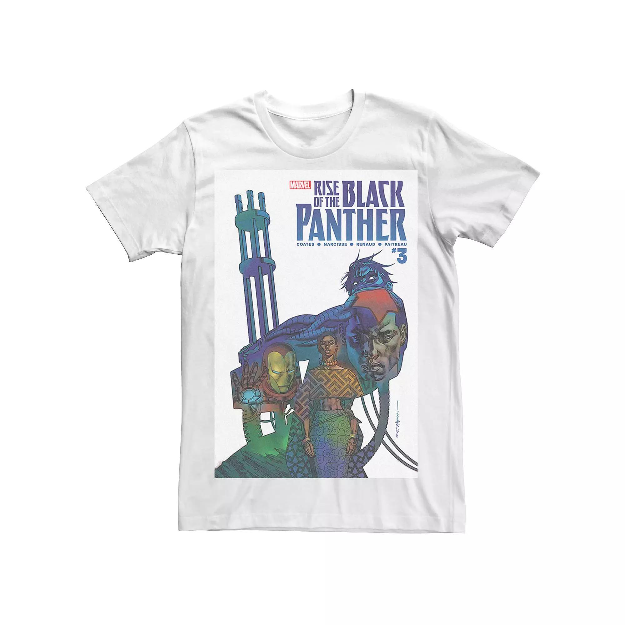 Mens Marvels Rise of The Black Panther #3 Comic Cover Tee Product Image