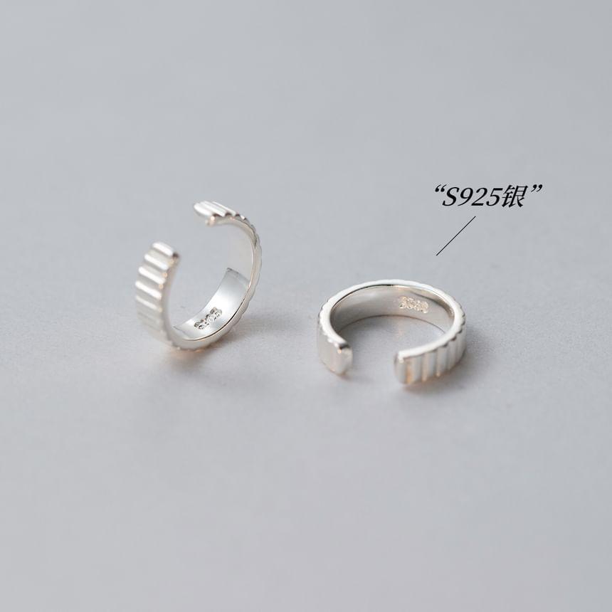 S925 Sterling Silver Gear Ear Cuff Product Image