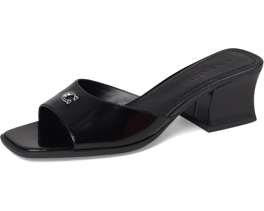 Sculpted C Coated Canvas Block Heel Sandals Product Image