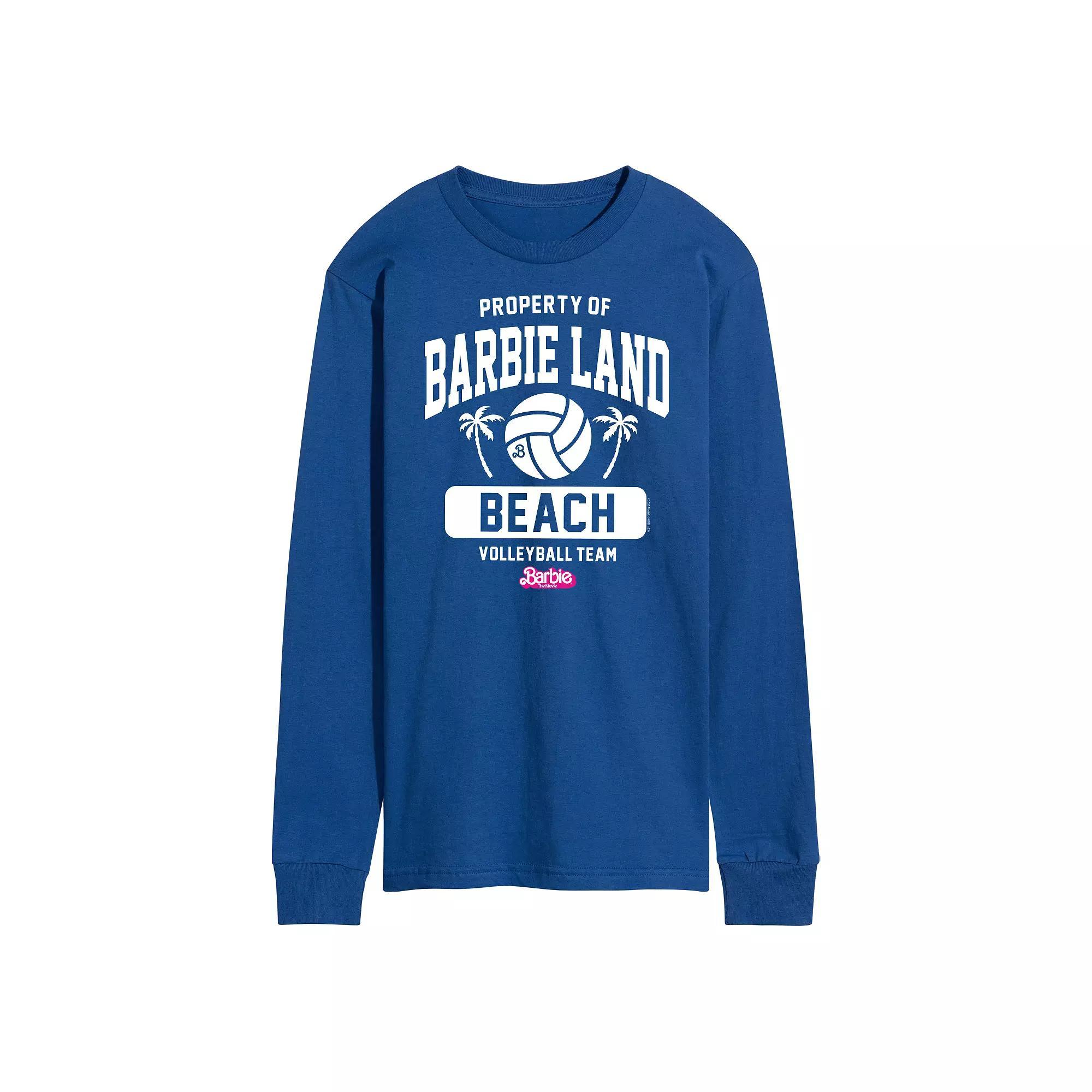 Men's Barbie™ The Movie Volleyball Graphic Tee, Size: Large, Black Product Image