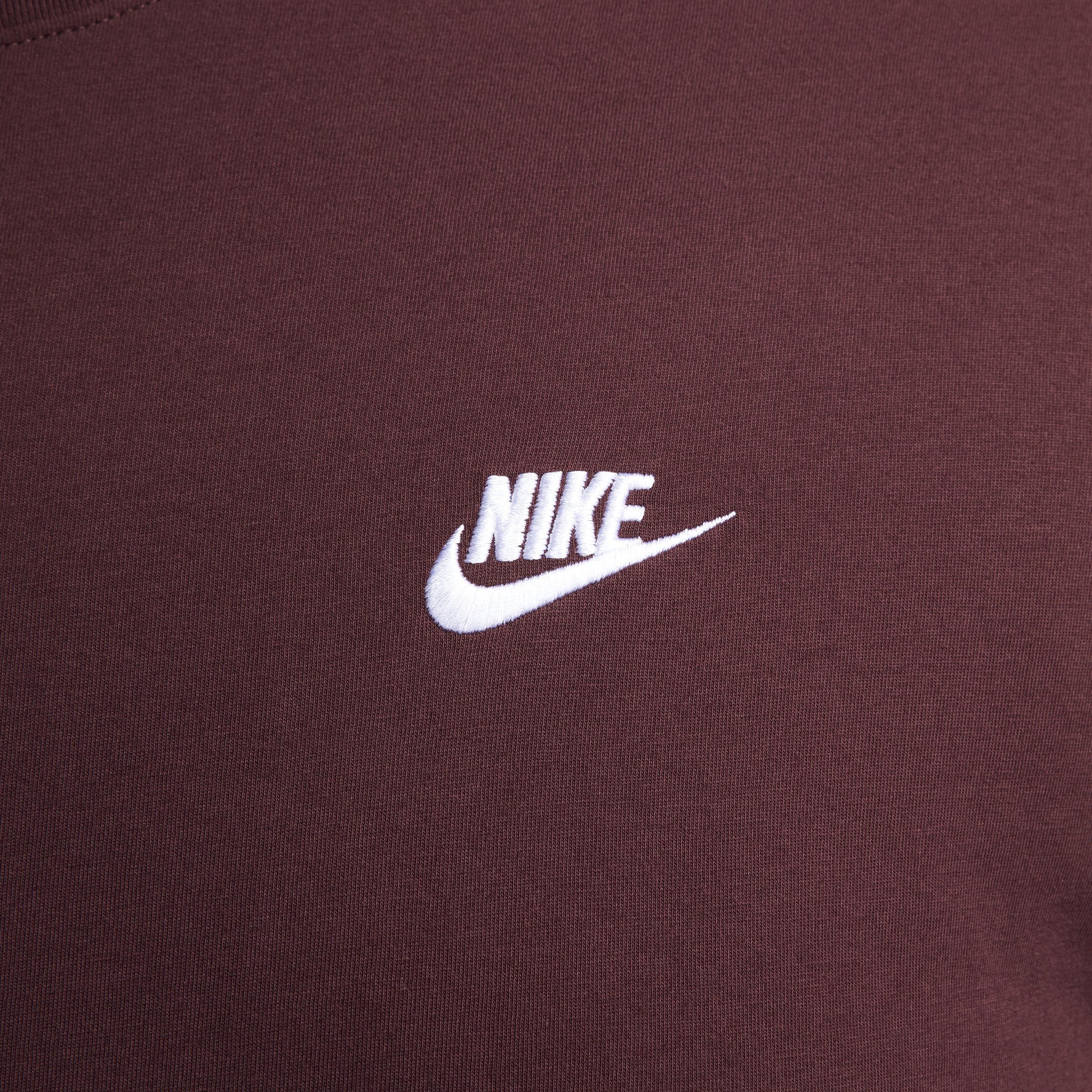 Men's Nike Sportswear Club Tee, Size: Large, Red Crush Product Image