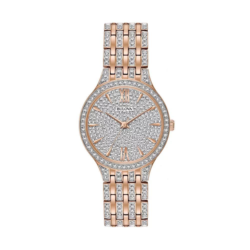 Bulova Womens Crystal Stainless Steel Watch - 98L235, Multicolor Product Image