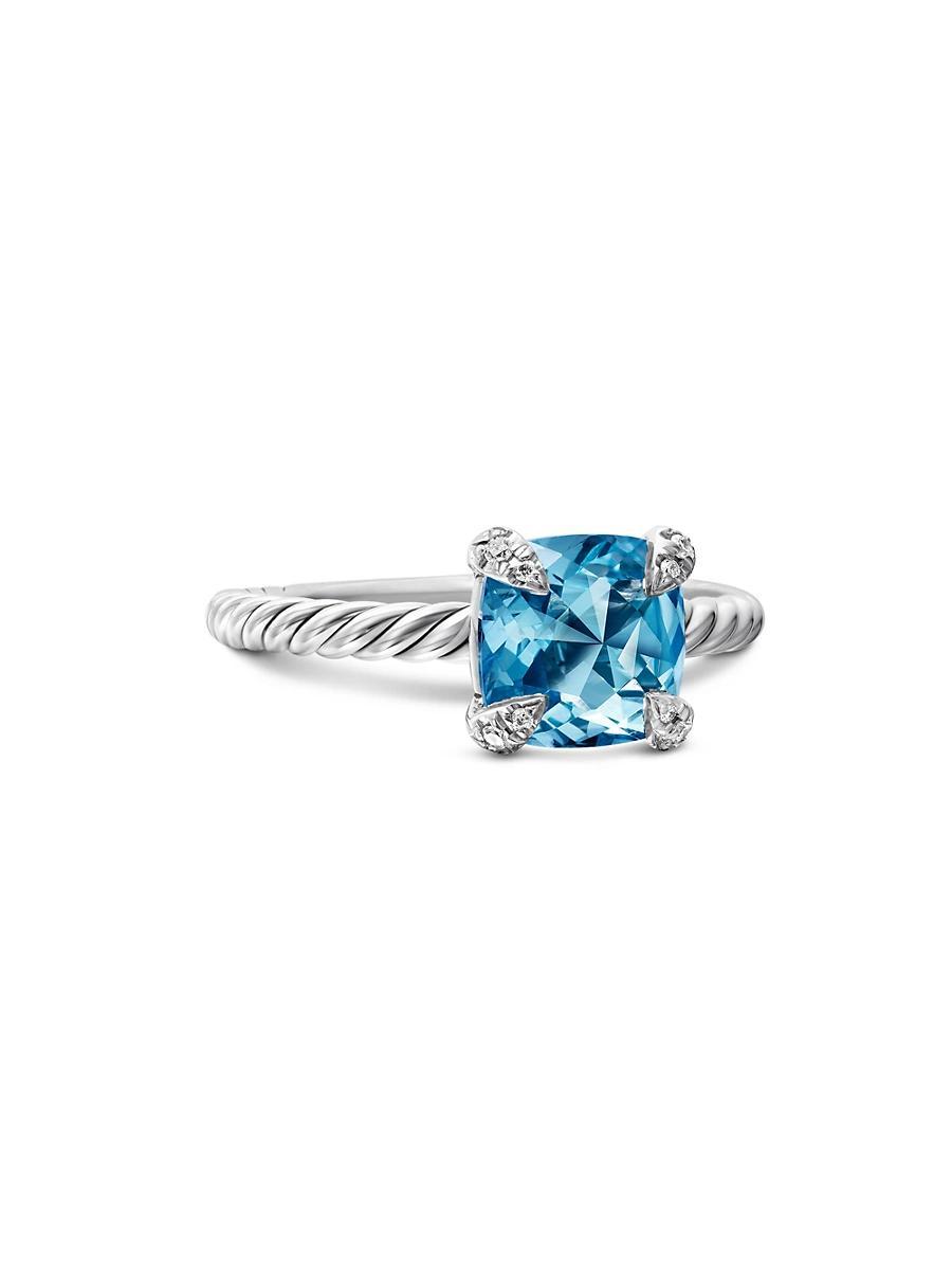 David Yurman Chatelaine Ring with Amethyst and Diamonds Product Image