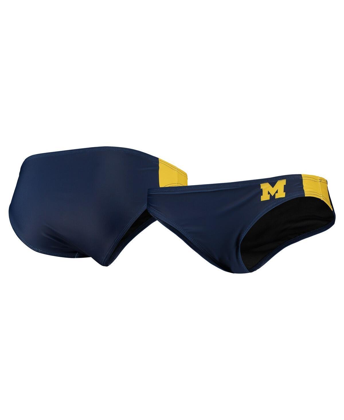 Women's FOCO Navy Michigan Wolverines Wordmark Bikini Bottom, Size: XL, Blue Product Image
