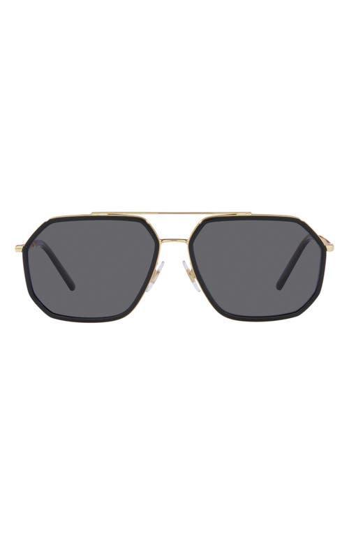 Dolce&Gabbana Mens Polarized Sunglasses, DG2285 60 - Gold-Tone Product Image