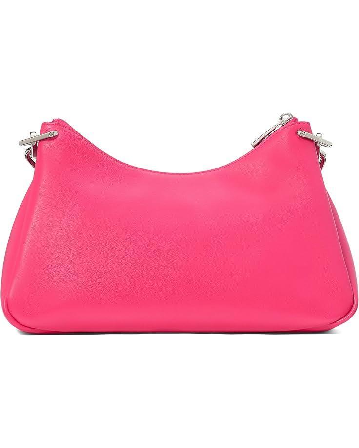 Knott Color-Blocked Pebbled Leather Flap Crossbody Product Image