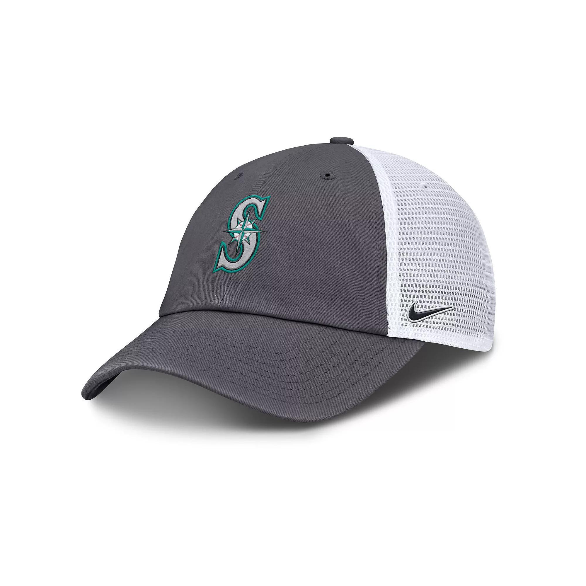 Men's Nike Gray Boston Red Sox Adjustable Trucker Hat, Size: Medium/Large, Grey Product Image