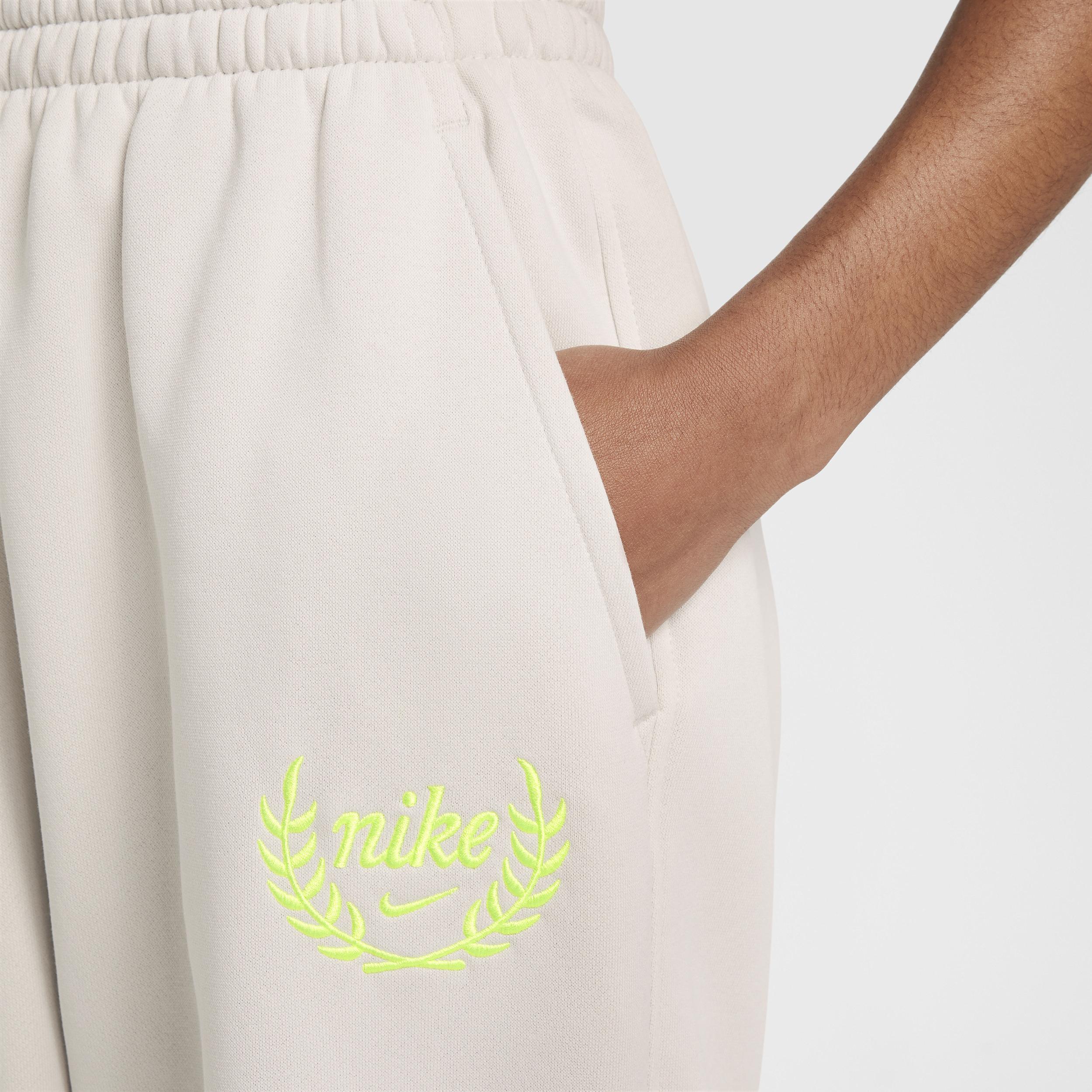 Womens Nike Sportswear Club Fleece Girls Loose Pants Product Image