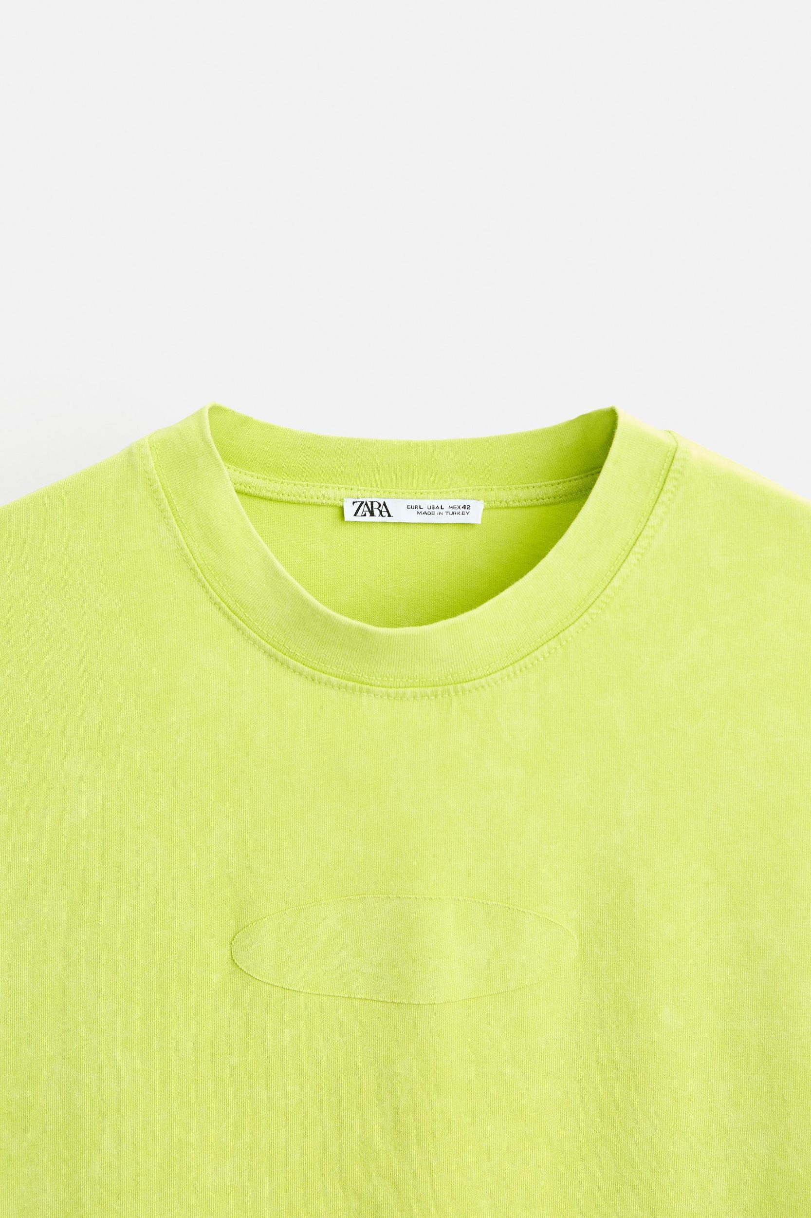 T-SHIRT WITH TONAL EMBROIDERY Product Image