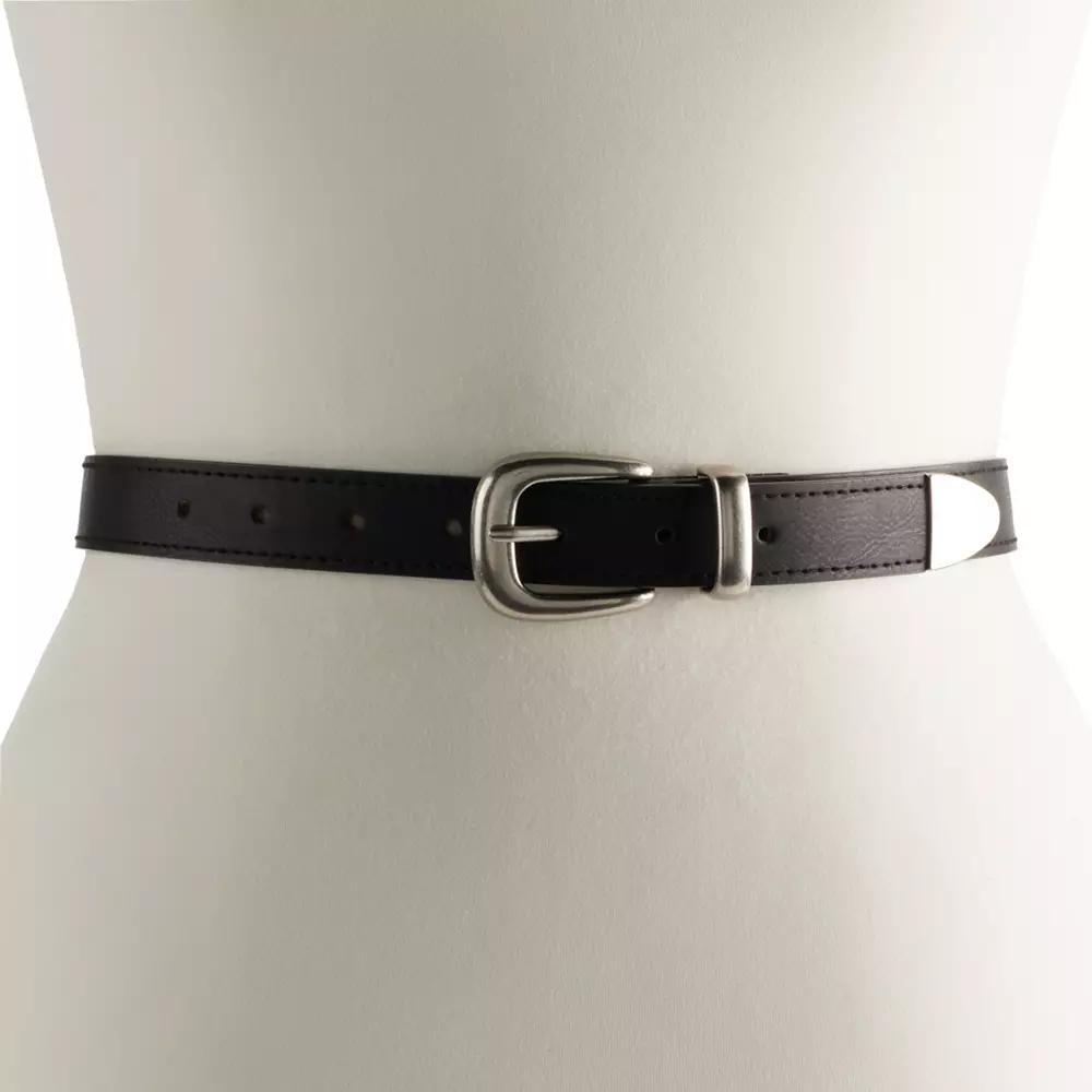 Women's Sonoma Goods For Life® 1" Harness Buckle Belt, Size: Small, Black Product Image