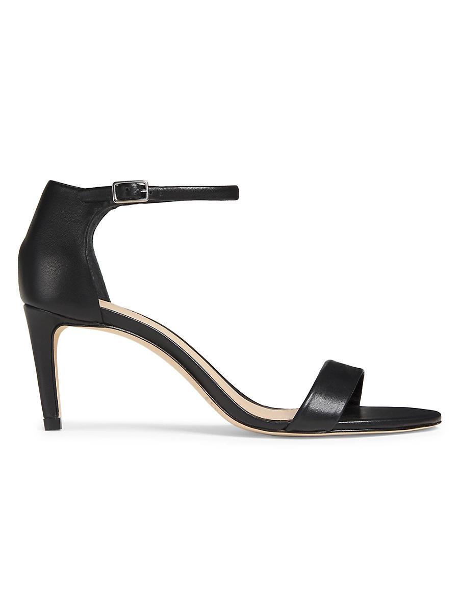 Womens 75MM Leather Ankle-Wrap Sandals Product Image