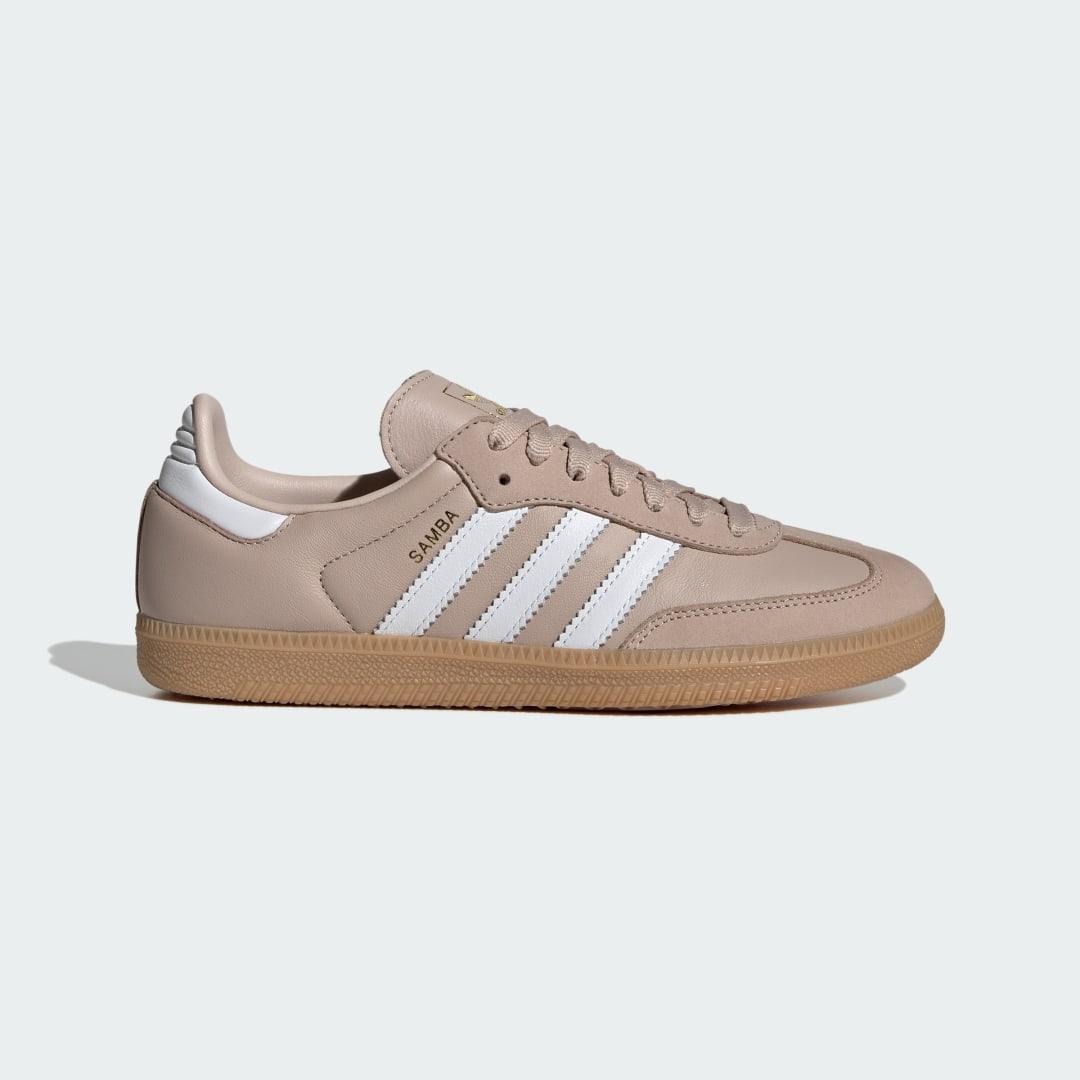 adidas Samba OG Sneaker in Sand Strata/Sky Tint at Nordstrom, Size 10.5 Women's Product Image