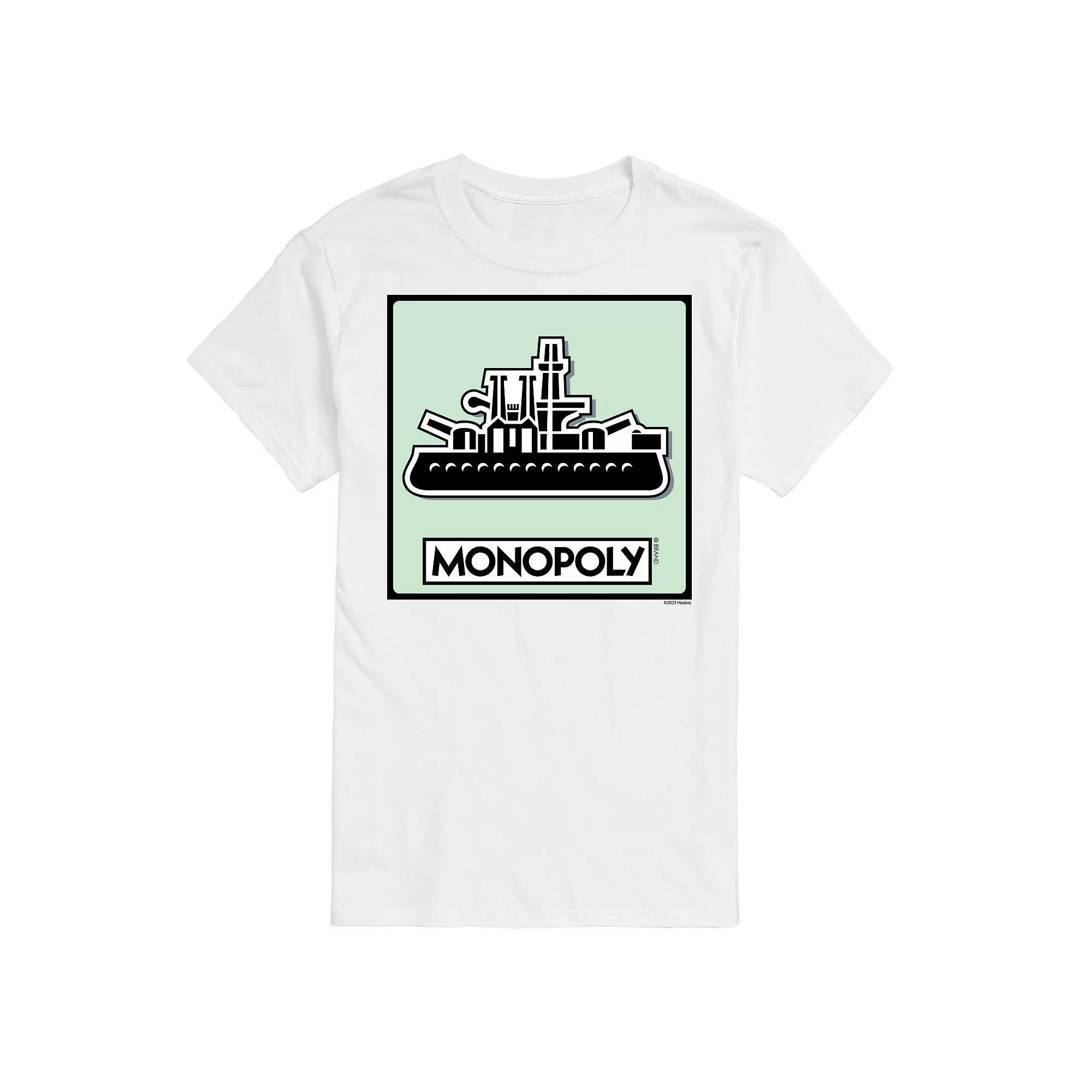 Mens Monopoly Ship Game Token Graphic Tee Product Image