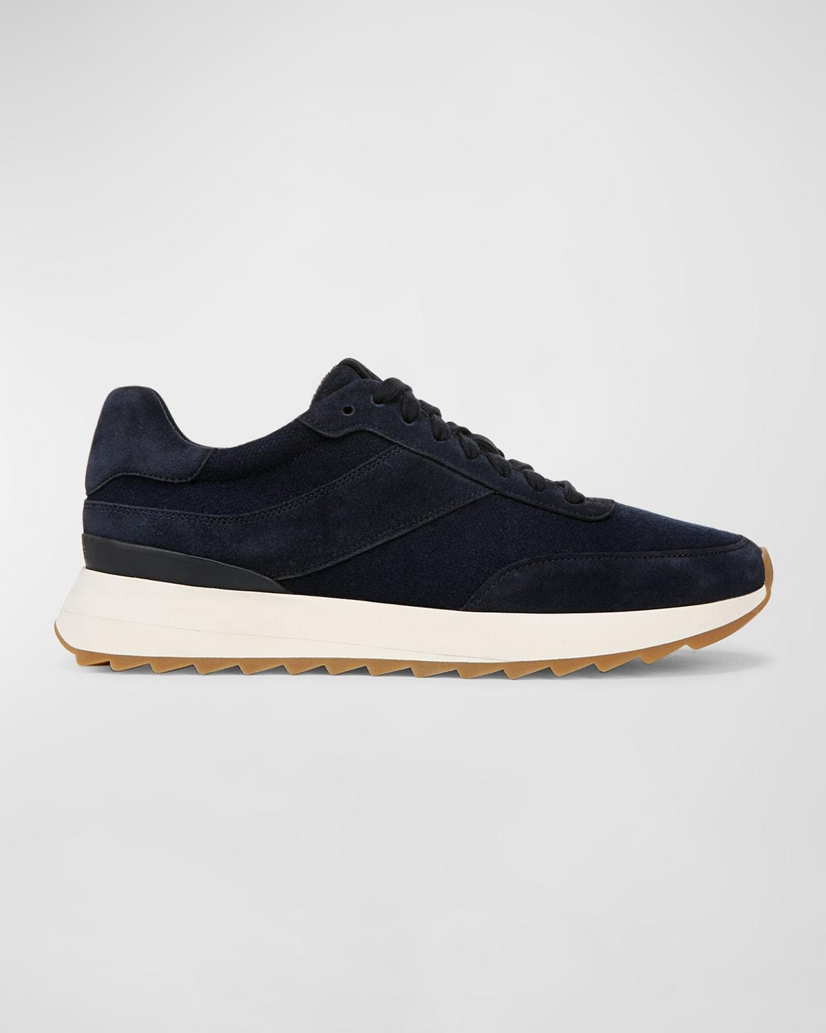 Vince Mens Edric Corduroy Suede Oxford Sneakers Product Image