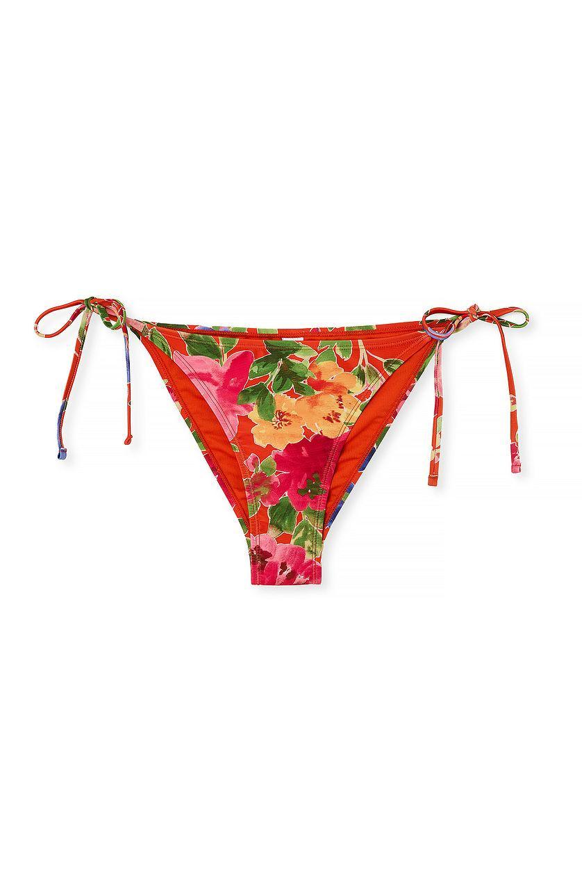 Tie Strap Bikini Panty Flower Product Image