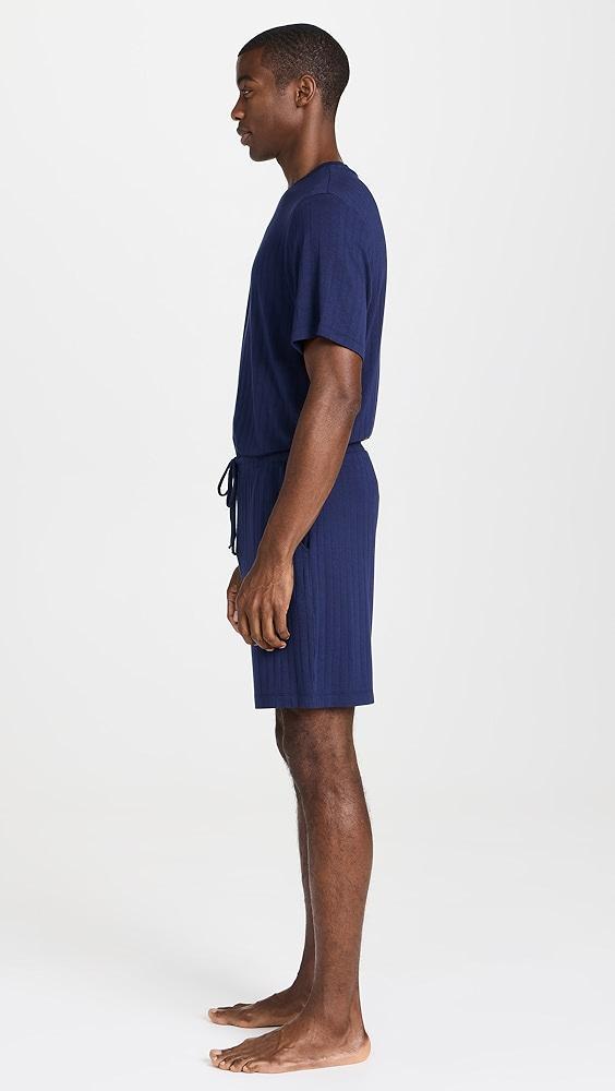Eberjey Henry Rib Men's Shorts PJ Set | Shopbop Product Image