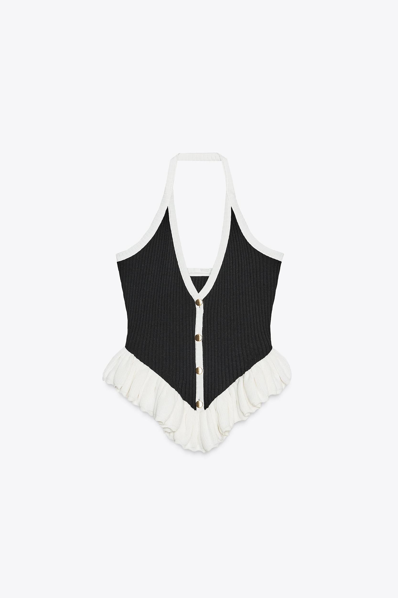 RIBBED BUTTON TOP Product Image