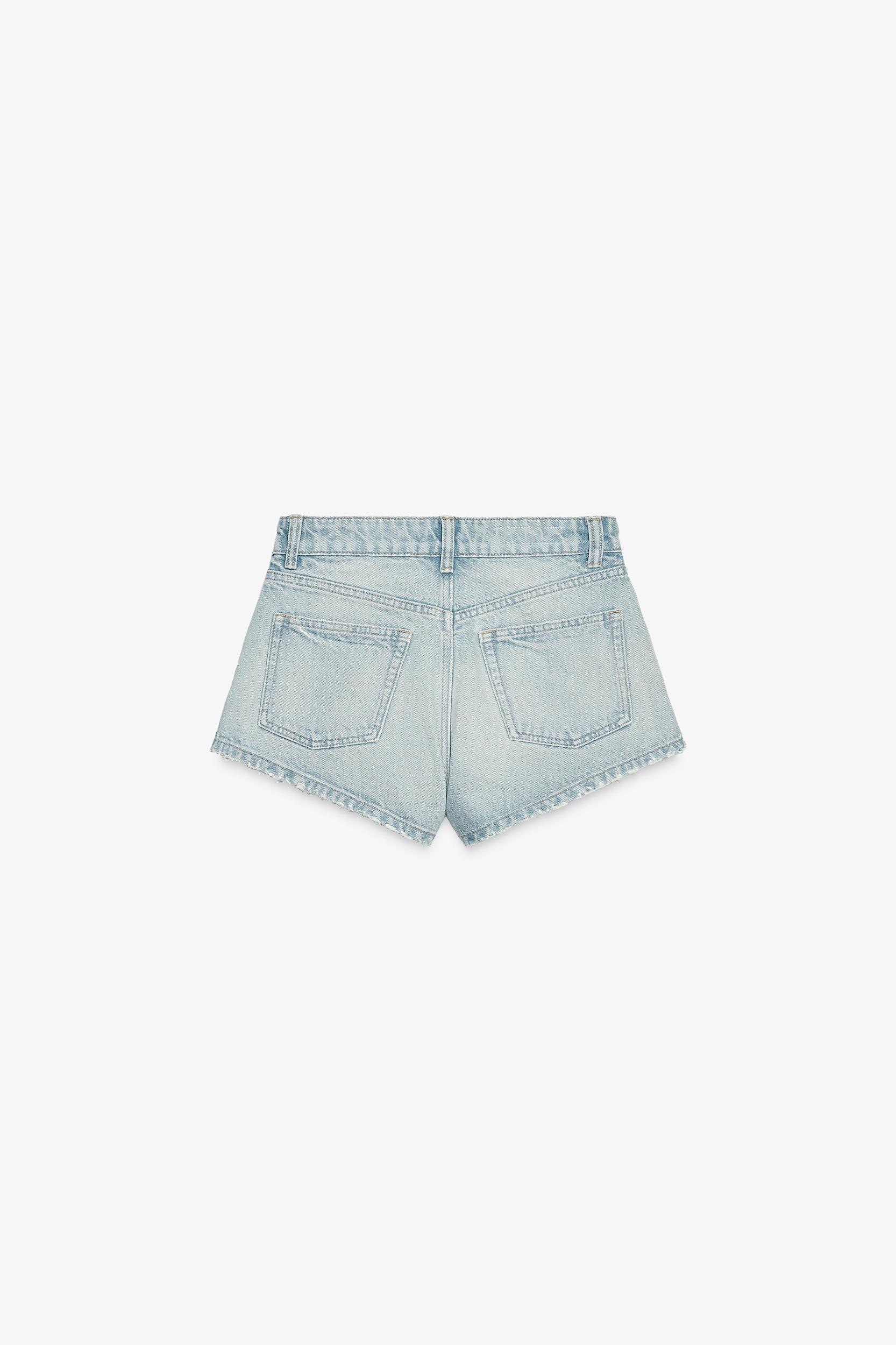 TRF MID-RISE MINI DENIM SHORTS Product Image