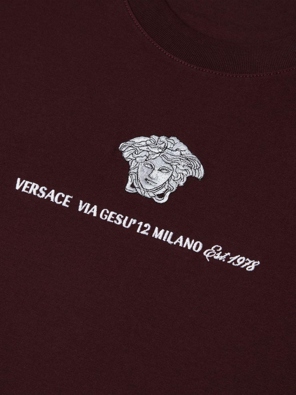 Medusa Milano embroidered T-shirt Product Image
