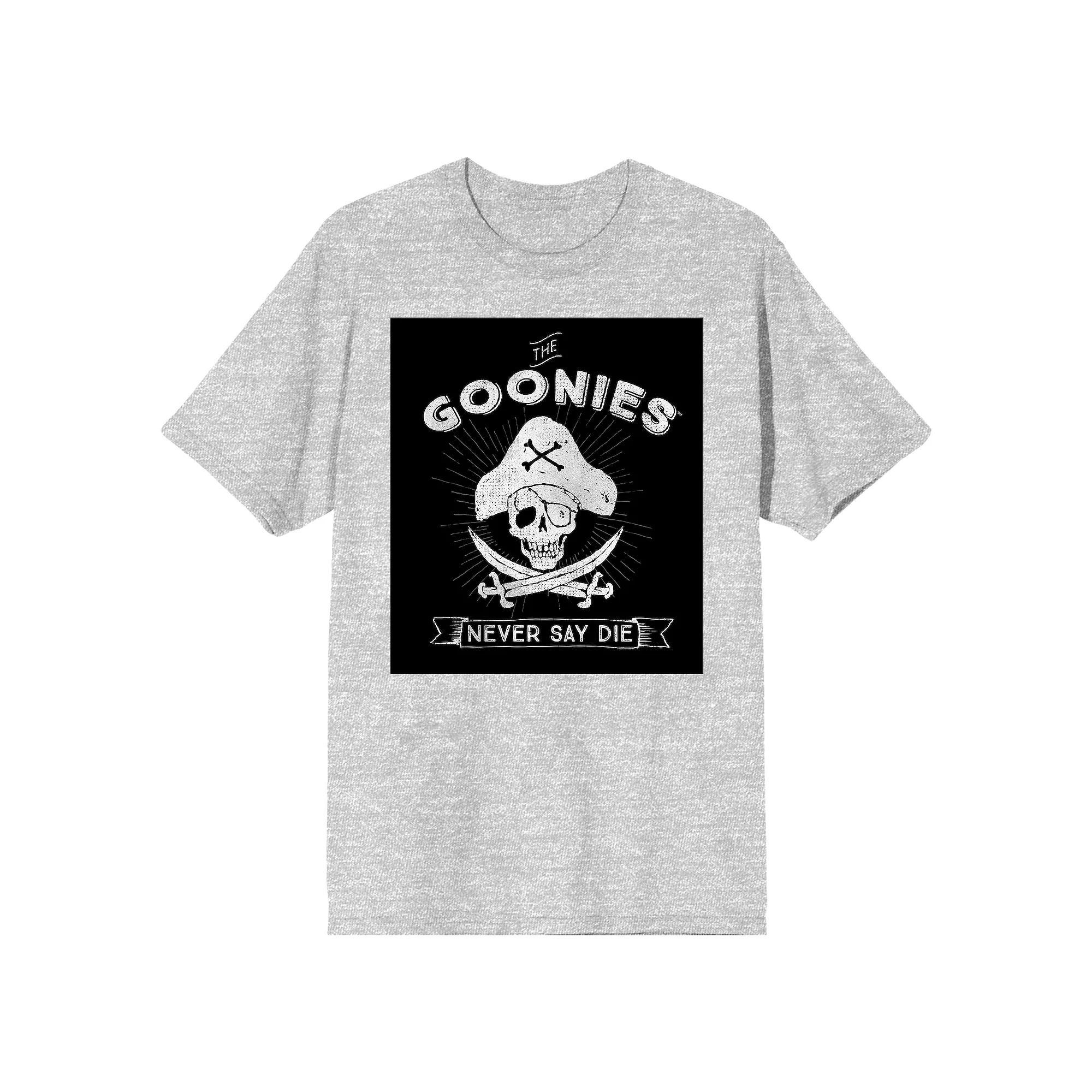 Men's Goonies Never Say Die Skull Tee, Size: XL, Grey Product Image