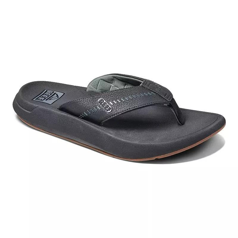 REEF Swellsole Rover Men's Flip-Flop Sandals, Size: 9, Black Product Image
