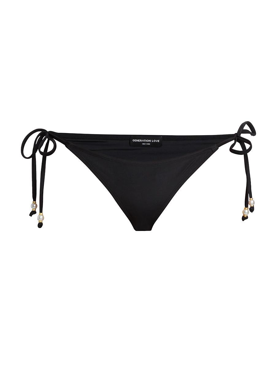 Womens Suvi Pearl Triangle Bikini Bottom Product Image