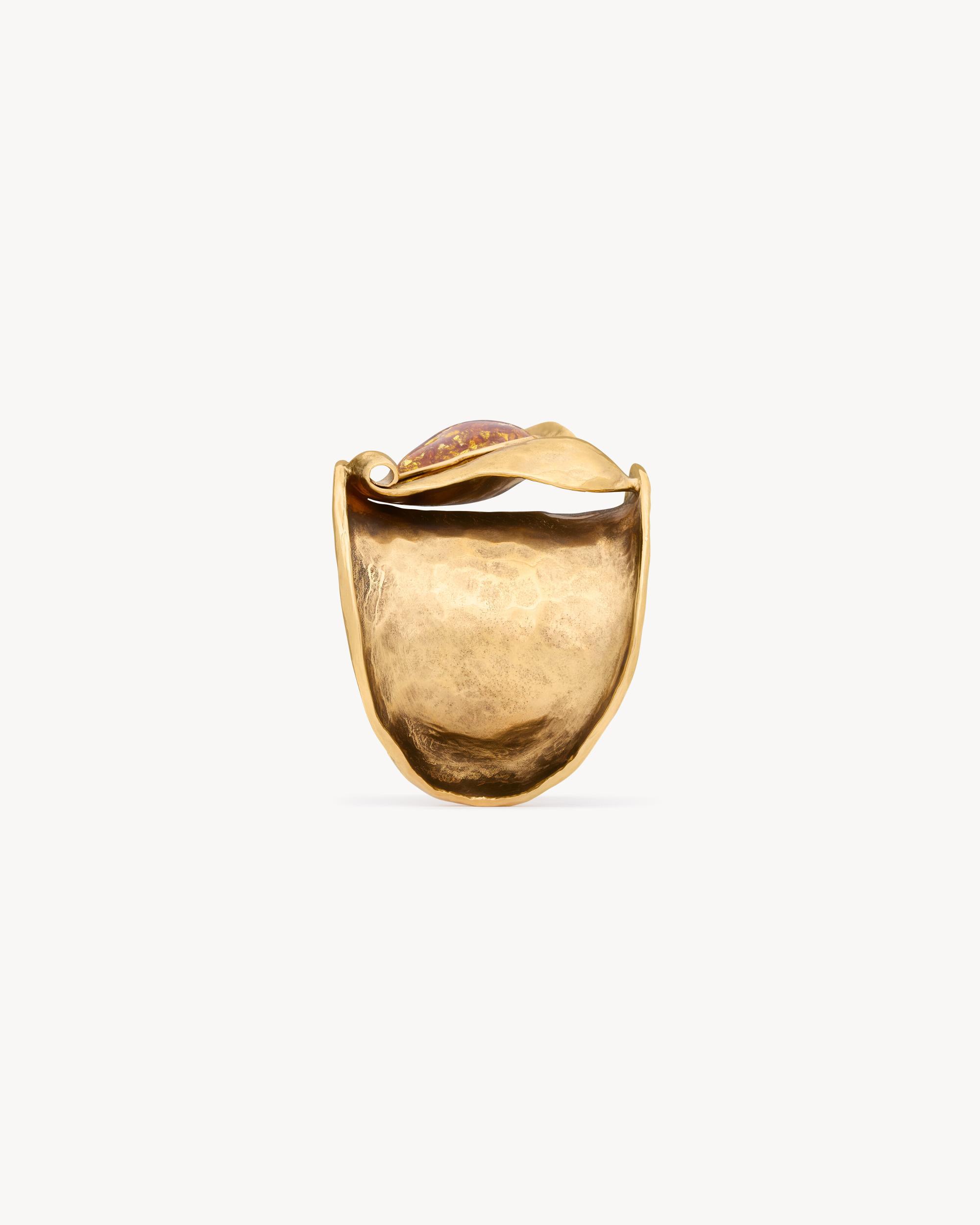petal cuff in resin and metal Product Image