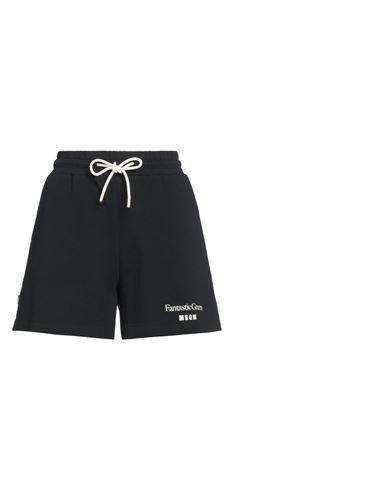 MSGM Woman Shorts & Bermuda Shorts Black Size Xxs Organic Cotton Product Image