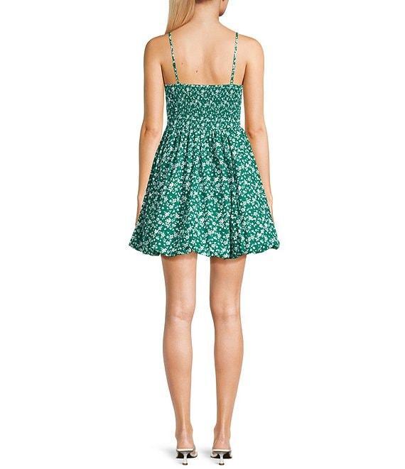 Copper Key Printed Bubble Hem Dress Product Image