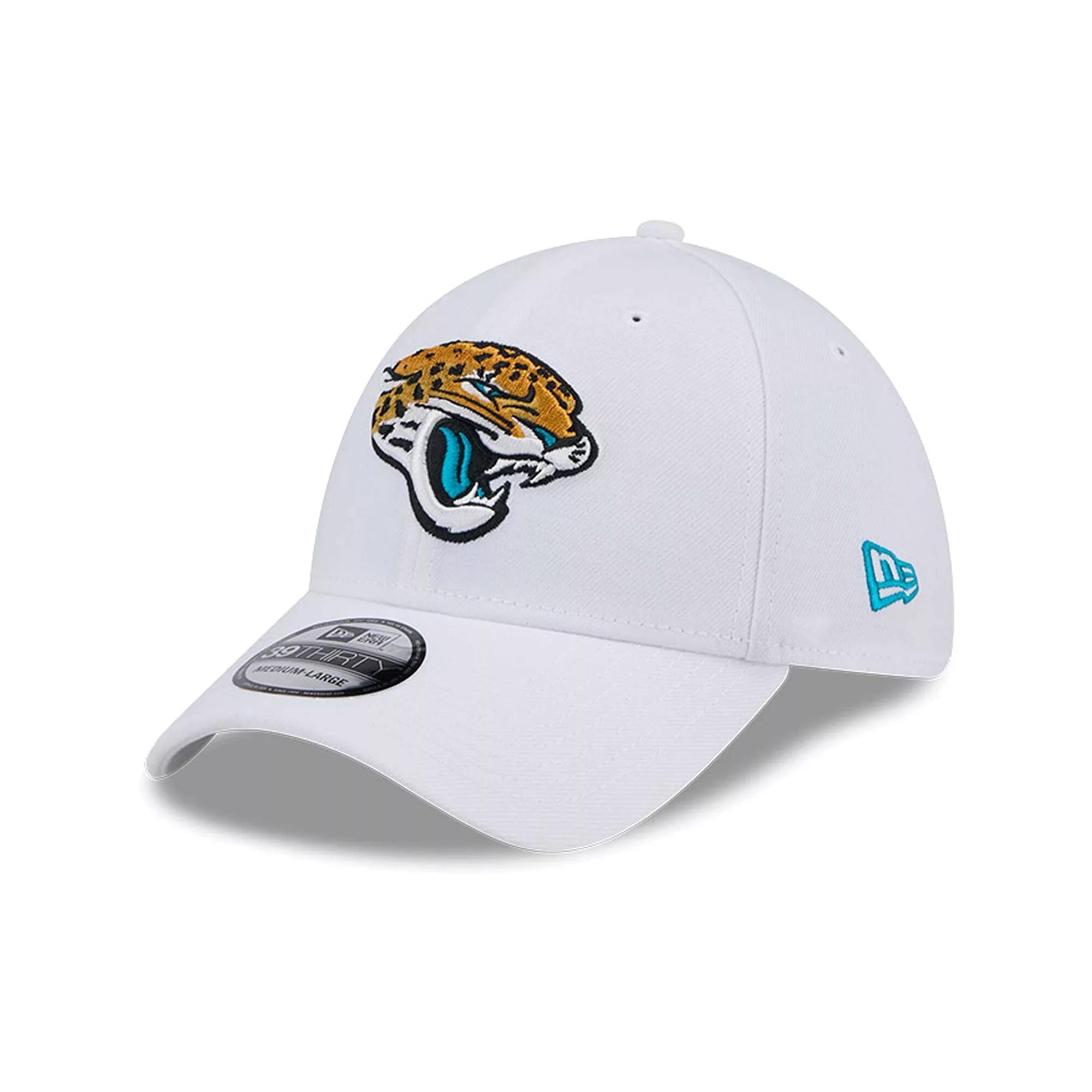 Men's New Era White Jacksonville Jaguars Main 39THIRTY Flex Hat, Size: Large/XL Product Image
