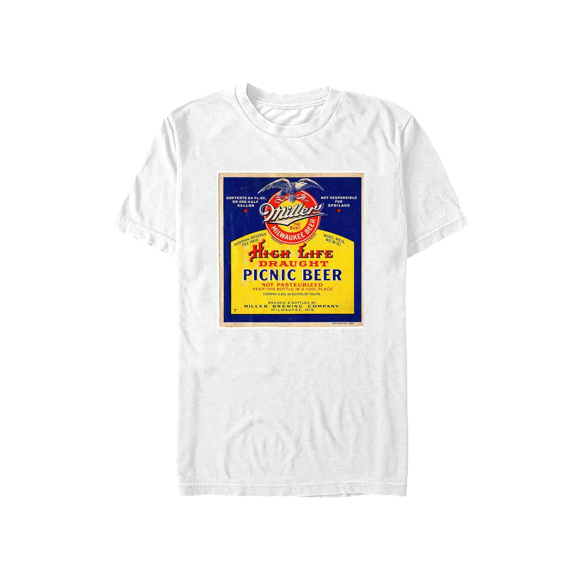 Men's Coors Light Vintage Banquet Graphic Tee, Size: Small, White Product Image
